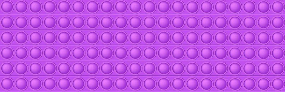 Popit purple seamless pattern as a fashionable silicon fidget toy. Addictive  Stock Illustration