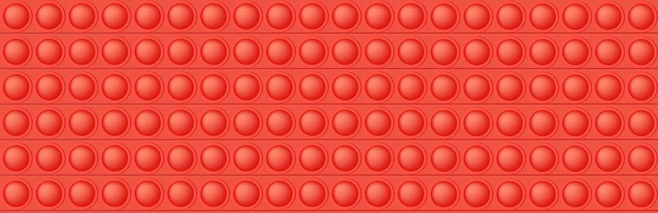 Popit red seamless pattern as a fashionable silicon fidget toy. Addictive ant Stock Illustration