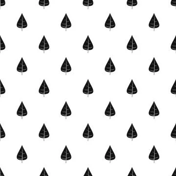 Poplar leaf pattern vector イラスト素材