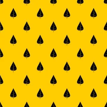 Poplar leaf pattern vector イラスト素材