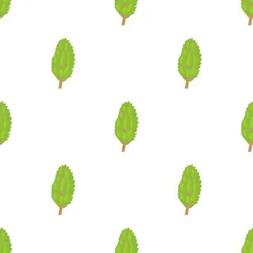 Poplar tree pattern seamless vector Illustrazione stock
