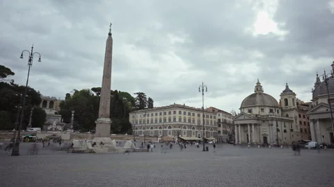 Popolo Timelapse Wide Slow Shutter Stock Footage 253170746