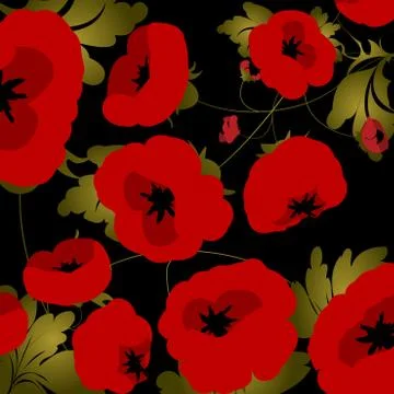 Poppies Illustrazione stock