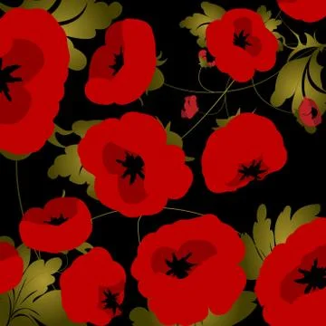Poppies Illustrazione stock
