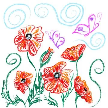 Poppies Stock-Illustration