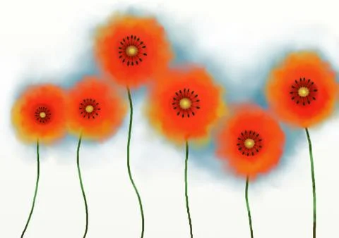 Poppies Stock-Illustration