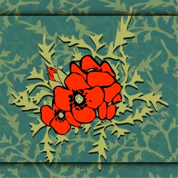 Poppies Stock Illustration