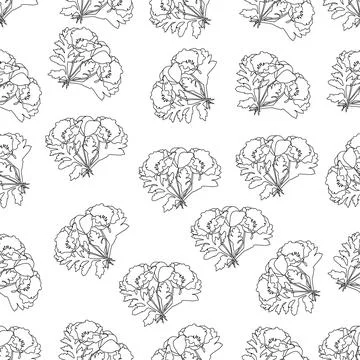 Poppies pattern Stock Illustration