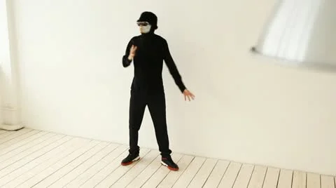 Popping-dancer 動画素材 21436092