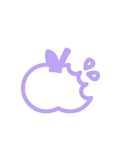 Popping motion animation of bitten apple symbol icon Stock Footage 324207617