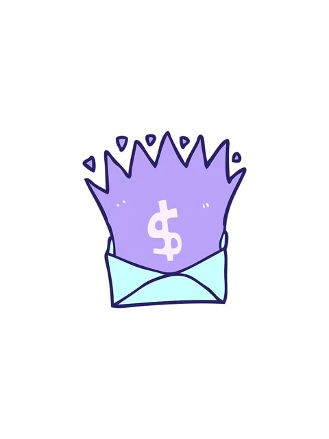 Popping motion animation of cartoon envelope with money sign Stock Footage 324369161