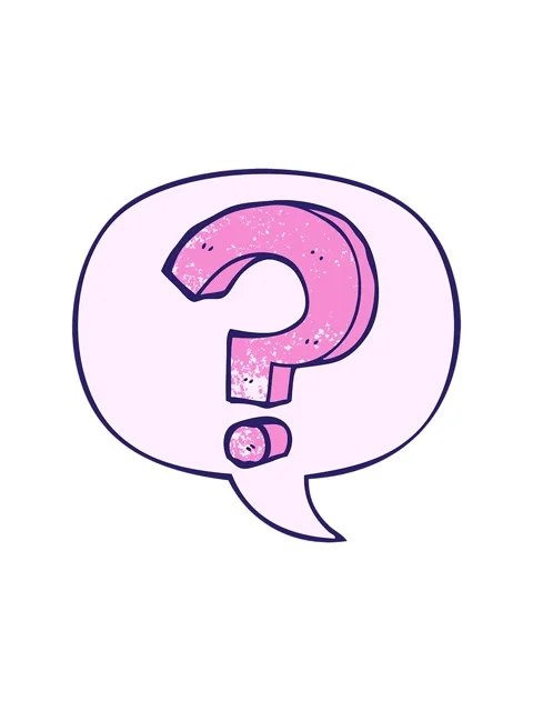 Popping motion animation of cartoon question mark with speech bubble in ret.. Stock Footage 324309305