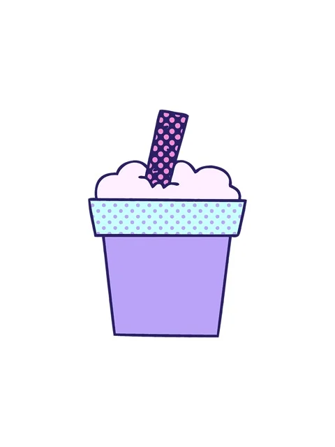 Popping motion animation of comic book style quirky cartoon ice cream pot 스톡 동영상 324067844