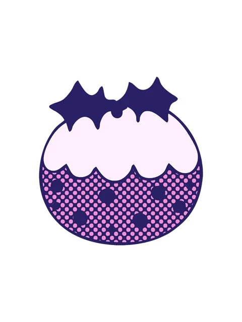 Popping motion animation of comic book style quirky cartoon christmas pudding 스톡 동영상 324113107