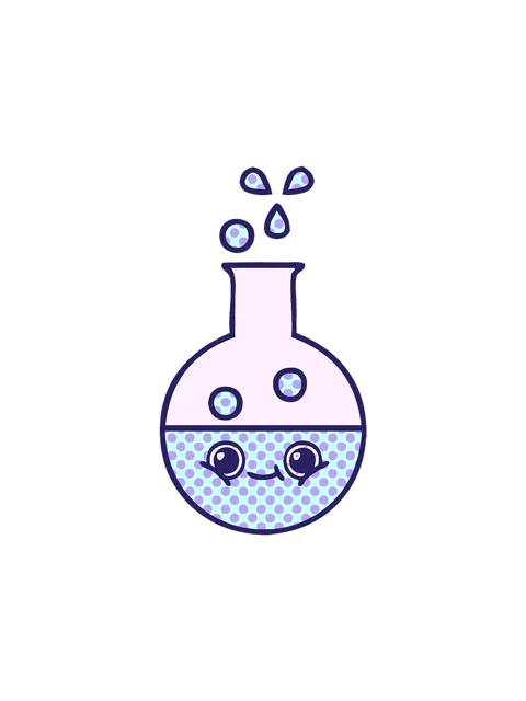 Popping motion animation of comic book style cartoon of a test tube 스톡 동영상 324165196