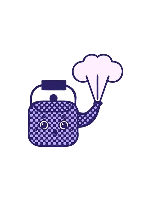 Popping motion animation of comic book style cartoon of a steaming kettle 스톡 동영상 324258917