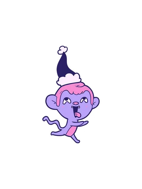 Popping motion animation of crazy hand drawn line drawing of a monkey runni.. Stock Footage 324388921