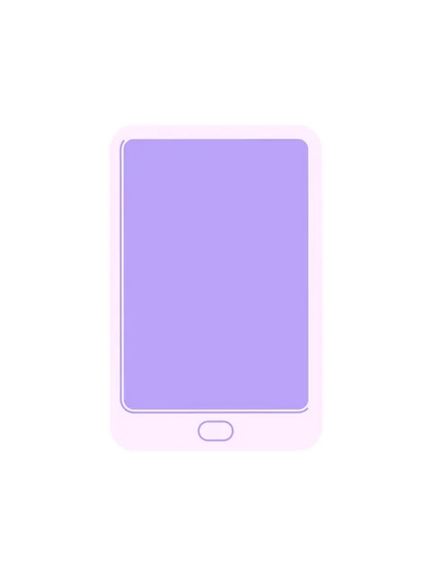 Popping motion animation of Flat colour illustration of a tablet computer Stock Footage 324168499