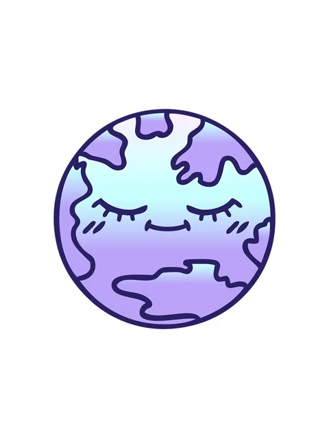 Popping motion animation of gradient shaded cartoon of a planet earth Stock Footage 324221077