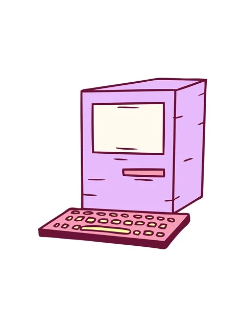 Popping motion animation of hand drawn cartoon doodle of a computer and key.. Stock Footage 324062289
