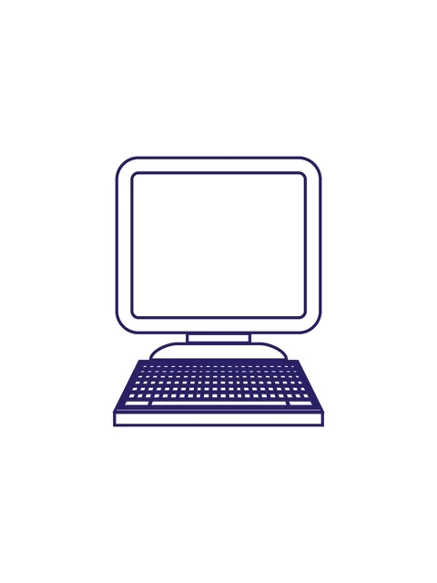 Popping motion animation of illustration of a computer icon Stock Footage 324164466