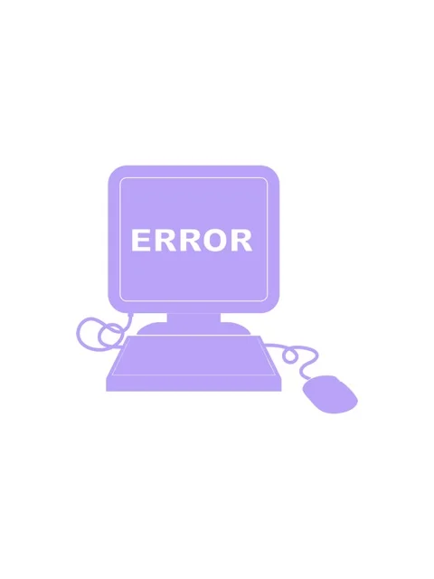 Popping motion animation of illustration of a computer error icon Stock Footage 324244140