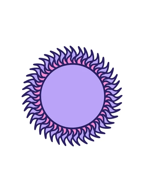 Popping motion animation of image of shining sun Video stock 324273833