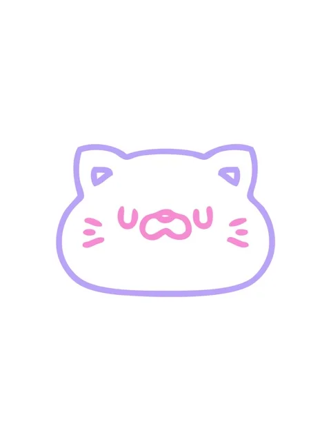 Popping motion animation of line doodle of a cute little cat face icon Stock Footage 324167230