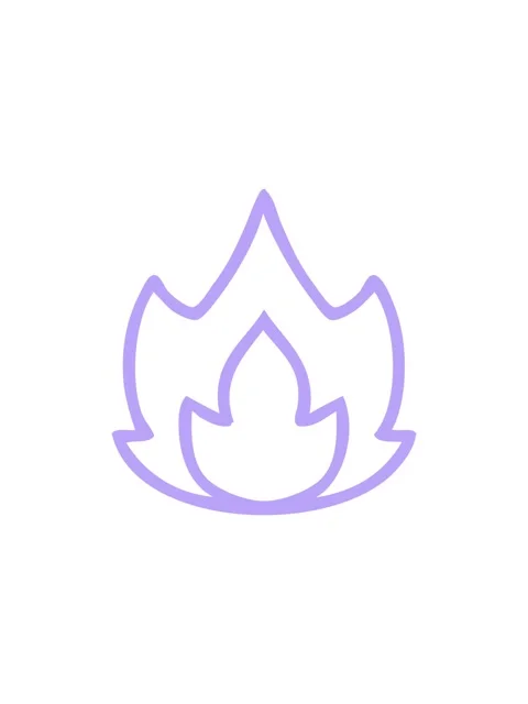 Popping motion animation of line drawing cartoon of a fire icon Stock Footage 324149861