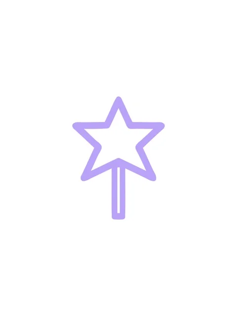 Popping motion animation of magic wand symbol icon Stock Footage 324207913