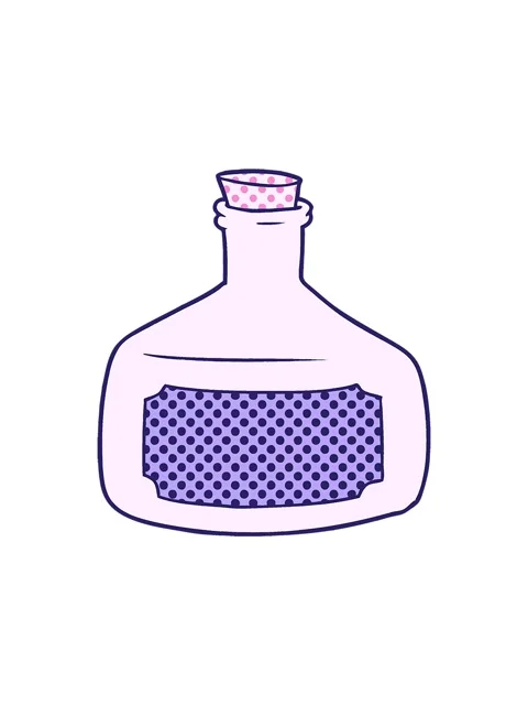 Popping motion animation of old bottle cartoon Vidéo 324202252