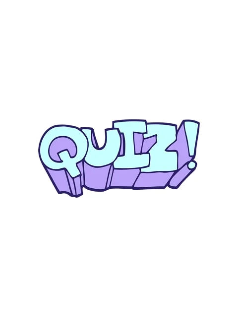 Popping motion animation of quiz text Stock Footage 324144380