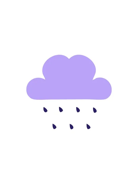 Popping motion animation of rain cloud symbol icon Stock Footage 324092260