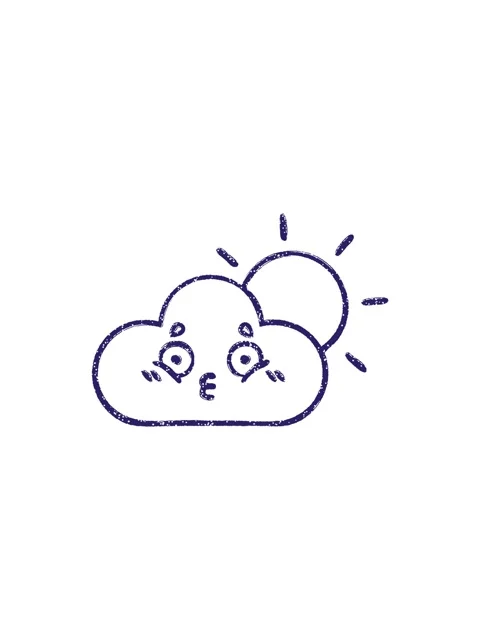 Popping motion animation of Raincloud And Sun Charcoal Drawing Stock Footage 324172835