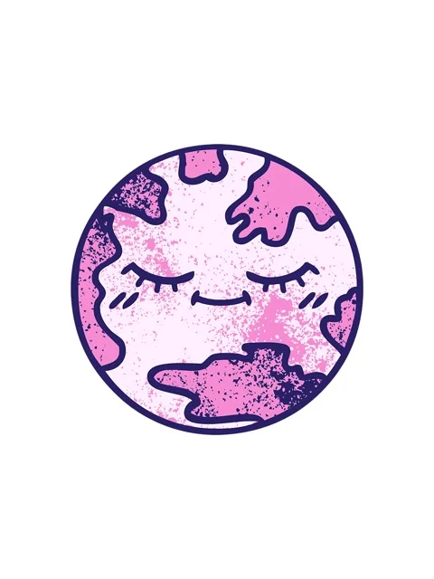 Popping motion animation of retro texture cartoon of a planet earth Stock Footage 324205738