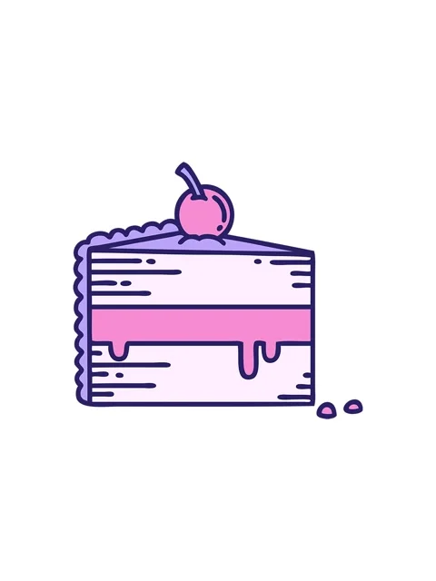 Popping motion animation of slice of cake Stock Footage 324458079