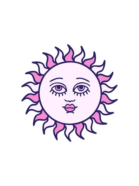 Popping motion animation of smiling sun design Stock Footage 324424134