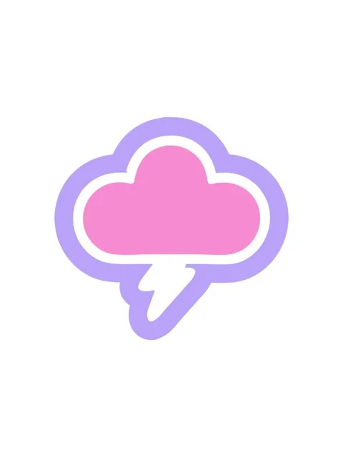 Popping motion animation of storm cloud symbol icon Stock Footage 324066965