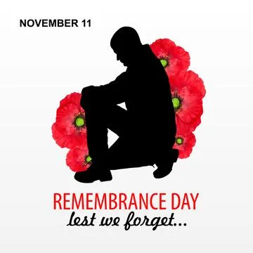 Poppy Day background Stock Illustration