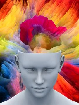 Poppy Mind 스톡 일러스트