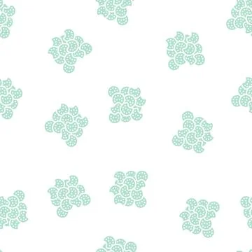 Poppy seed glyph seamless pattern Stock Illustration
