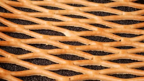 Poppy seed pie. Rotation. Stock Footage 70996972