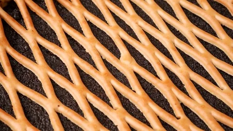 Poppy seed pie. Rotation. Stock Footage 70997906