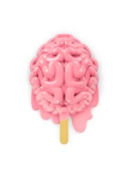 Popsicle brain melting Stock-Illustration