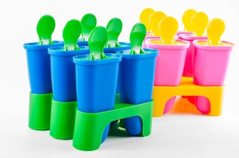 Popsicle cups Stock Photos