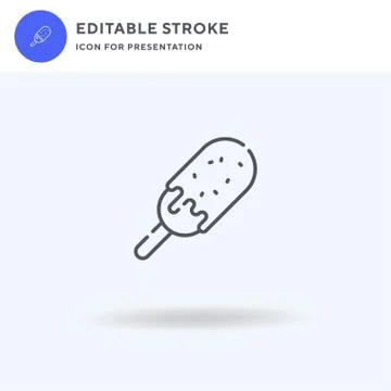 Popsicle icon vector, filled flat sign, solid pictogram isolated on white, logo Stock Illustration