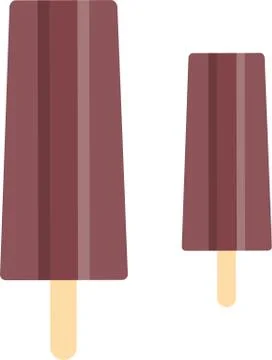 Popsicle icon on white background - vector illustration. Stock Illustration