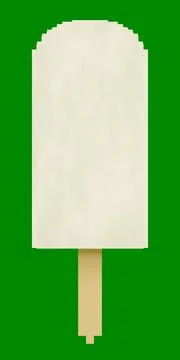 Popsicle isolated on white background Stock Illustration