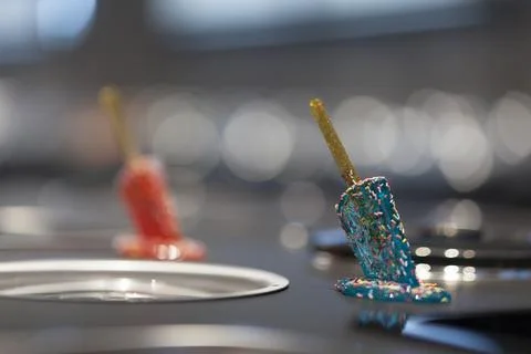 Popsicle melting Foto stock