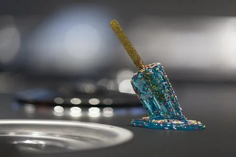 Popsicle melting Foto stock